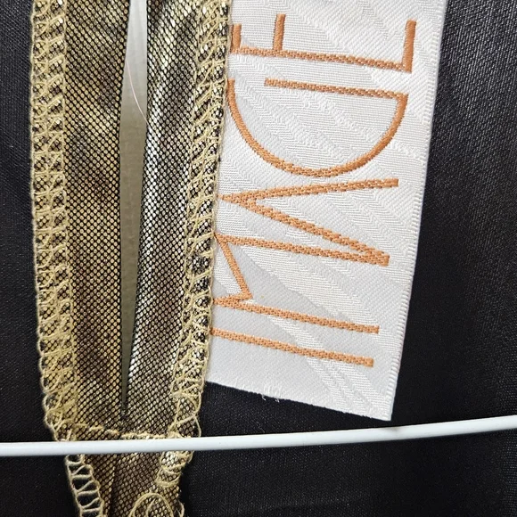 Metallic Gold Party Tops ,Plus Size - Picture 3 of 3